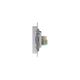 РОЗЕТКА двойная комп+ТВ, RJ45+TV, кат.5E, АЛЮМИНИЙ, ATLAS 10шт