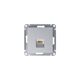 РОЗЕТКА компьютерная RJ45, АЛЮМИНИЙ, ATLAS 10шт
