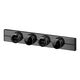 Розетка универс. круглая 13А/250В Антрацит MuitiTrack System Electric
