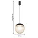 Подвес, D305xH450/1800, LEDx7W, 650LM, 4000K, included