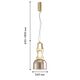 Подвес  Favourite Gaudi 1*LED*12W, 675LM, 4000K, included D260*H655/1800