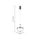 Подвес FAVOURITE Flaska LED*12W, 600LM, 4000K, CRI>90included, EpistarCOB, EpistarSMD2835 D230*H355/1945MM