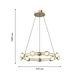 Подвесная люстра Rondell 12*LED*3.3W, 2800LM, 4000K, CRI>90, included D550*H1880 Favourite