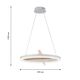 Подвесная люстра Bardy LED*25W, 1500LM, 4000K, included D500*H250/1300 F-promo