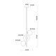 Подвесной светильник Arte Lamp GEMINI A2243SP-3BK
