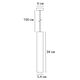 Светильник подвесной RIDGET для MR16 Ø54x340мм черный IP20 A1526SP-1BK