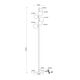 Торшер Arte Lamp GEMINI A2243PN-6BK