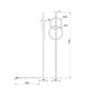 Торшер Arte Lamp FLUIDO A3913PN-24BK