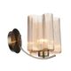 Бра ST Luce Onde [Бронзовый/Янтарный E27 1*60W]