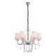 Люстра подвесная ST-Luce Aumentato [Хром, Прозрачный/Белый, Хром E14 6*40W]