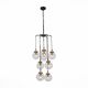 Люстра подвесная ST-Luce Varieta [Черный, Золото/Прозрачный E27 8*40W]