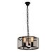 Люстра подвесная ST-Luce Peltro  [Черный/Прозрачный E27 5*60W]