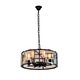 Люстра подвесная ST-Luce Peltro [Черный/Прозрачный E27 7*60W]