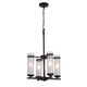 Люстра подвесная ST-Luce Bichero [Черный, Никель/Прозрачный E14 4*60W]
