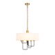 Люстра подвесная ST-Luce Delavera [Коричневый, Бронза/Бежевый E14 5*60W]