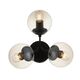 Бра ST Luce Stampo [Черный/Дымчатый E27 3*40W]