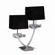 TABLE LAMP 2L CHROME