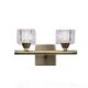 Бра Mantra Cuadrax [WALL LAMP 2L ANTIQUE BRASS / OPTICAL]