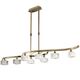 TELESCOPIC LAMP 8L ANTIQUE BRASS / OPTICAL