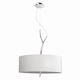 PENDANT 3L [CHROME / OFF WHITE SHADE]