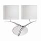 Бра Mantra Eve [WALL LAMP 2L CHROME / OFF WHITE SHADE]