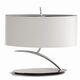 TABLE LAMP 2L [CHROME / OFF WHITE SHADE]