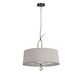 PENDANT 4L ANTIQUE BRASS - OFF WHITE SHADE