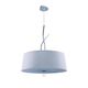 PENDANT 4L CHROME - OFF WHITE SHADE
