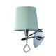 WALL LAMP 1L [CHROME - OFF WHITE SHADE]