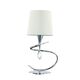 TABLE LAMP 1L CHROME - OFF WHITE SHADE