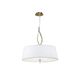PENDANT 4L [ANTIQUE BRASS - OFF WHITE SHADE]