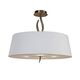 SEMICEILING 4L [ANTIQUE BRASS - OFF WHITE SHADE]