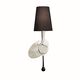 WALL LAMP 1L SILVER PAINTED