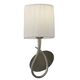 Бра Mantra Lua [WALL LAMP 1L SATIN NICKEL + WHITE SHADE]