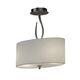 SEMICEILING 2L [SATIN NICKEL + WHITE SHADE]