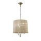 PENDANT 3+3L BIG ANTIQUE BRASS