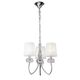 PENTANT LAMP 3L [CHROME - WHITE SHADE]