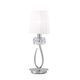 TABLE LAMP 1L SMALL CHROME - WHITE SHADE