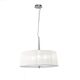 PENDANT LAMP 3L [CHROME - WHITE SHADE]