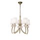 PENDANT LAMP 5L [ANTIQUE BRASS - WHITE SHADE]