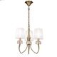 PENTANT LAMP 3L [ANTIQUE BRASS - WHITE SHADE]