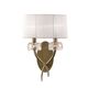 Бра Mantra Loewe [WALL LAMP 2L  ANTIQUE BRASS - WHITE SHADE]