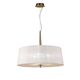 PENDANT LAMP 3L [ANTIQUE BRASS - WHITE SHADE]
