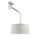 PENDANT 1L [WHITE / WOOD - WHITE SHADE]
