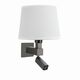 Бра Mantra Bahia [WALL LAMP DARK BROWN+ROUND WHITE SHADE]