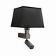 Бра Mantra BAHIA 500 [WALL LAMP DARK BROWN+SQUARE BLACK SHADE]