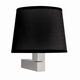 Бра Mantra Bahia [WALL LAMP SATIN NICKEL+ROUND BLACK SHADE]