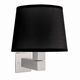 Бра Mantra Bahia [WALL LAMP SATIN NICKEL+ROUND BLACK SHADE]
