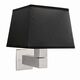 Бра Mantra Bahia [WALL LAMP SATIN NICKEL+SQUARE BLACK SHADE]