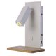 WALL LAMP LED - READER - [USB WHITE / WOOD]